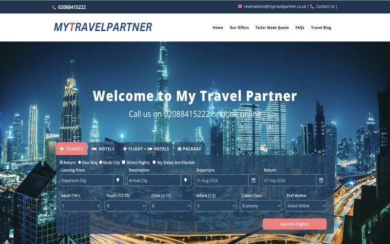 My Travel Partner website