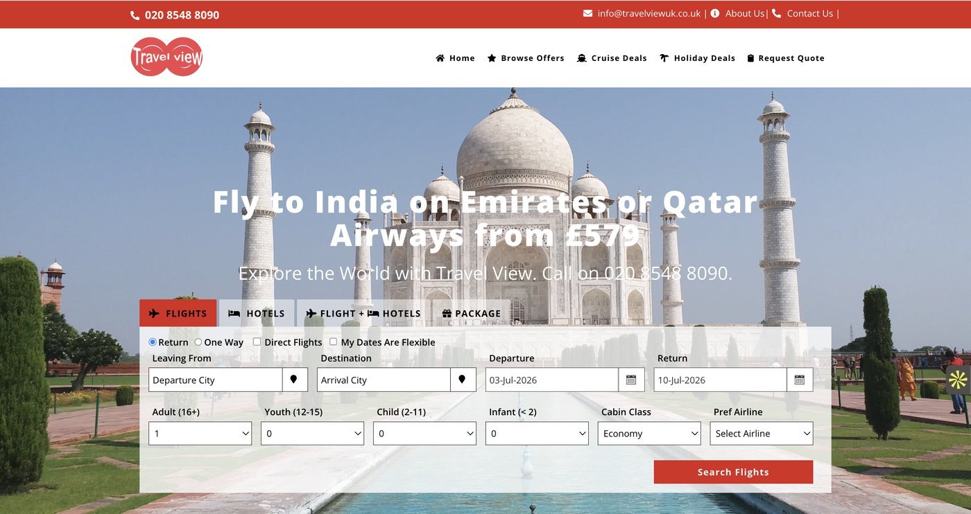 Travel View IBE — branded to your agency
