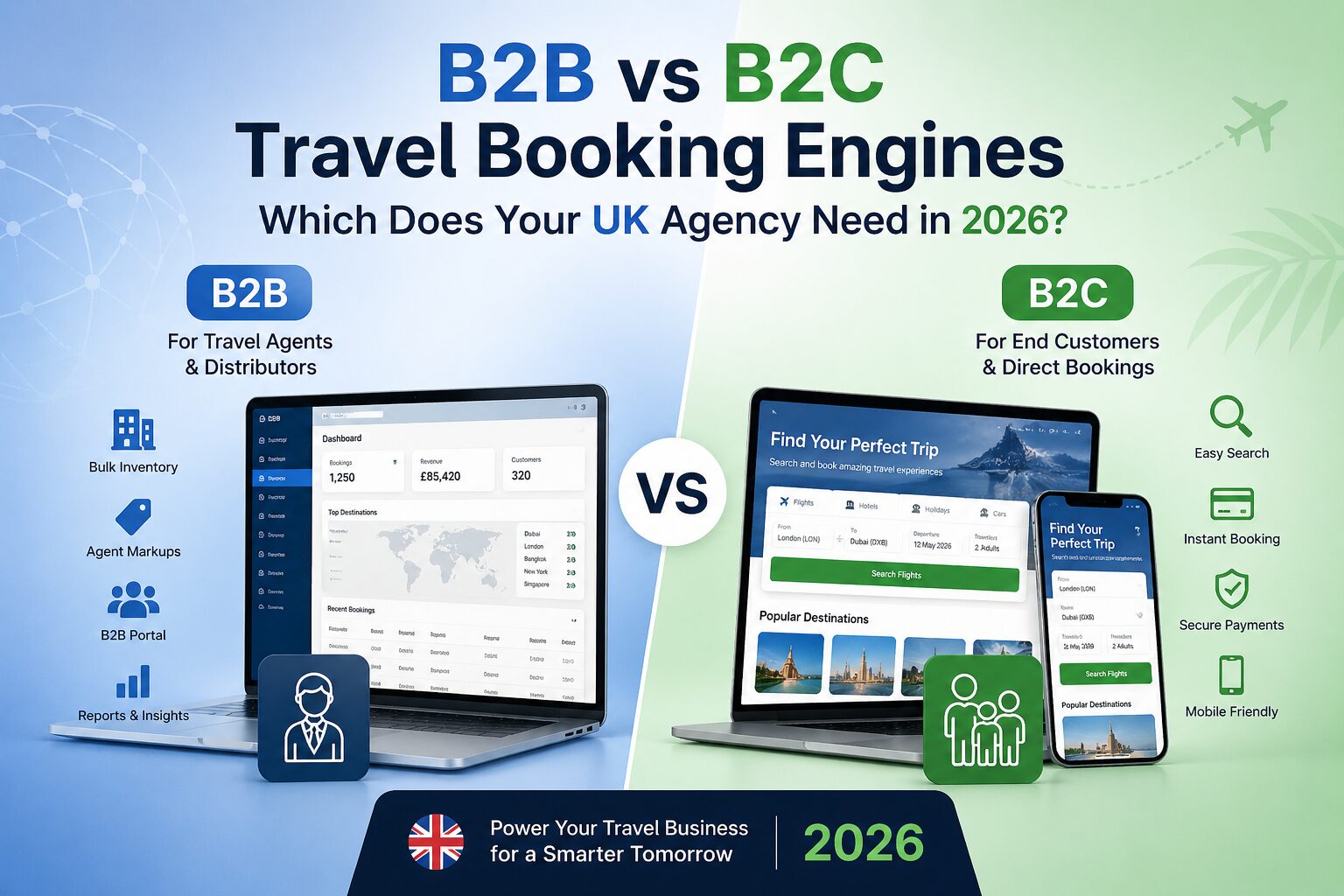 B2B vs B2C Travel Booking Engines: Which Does Your UK Agency Need in 2026?