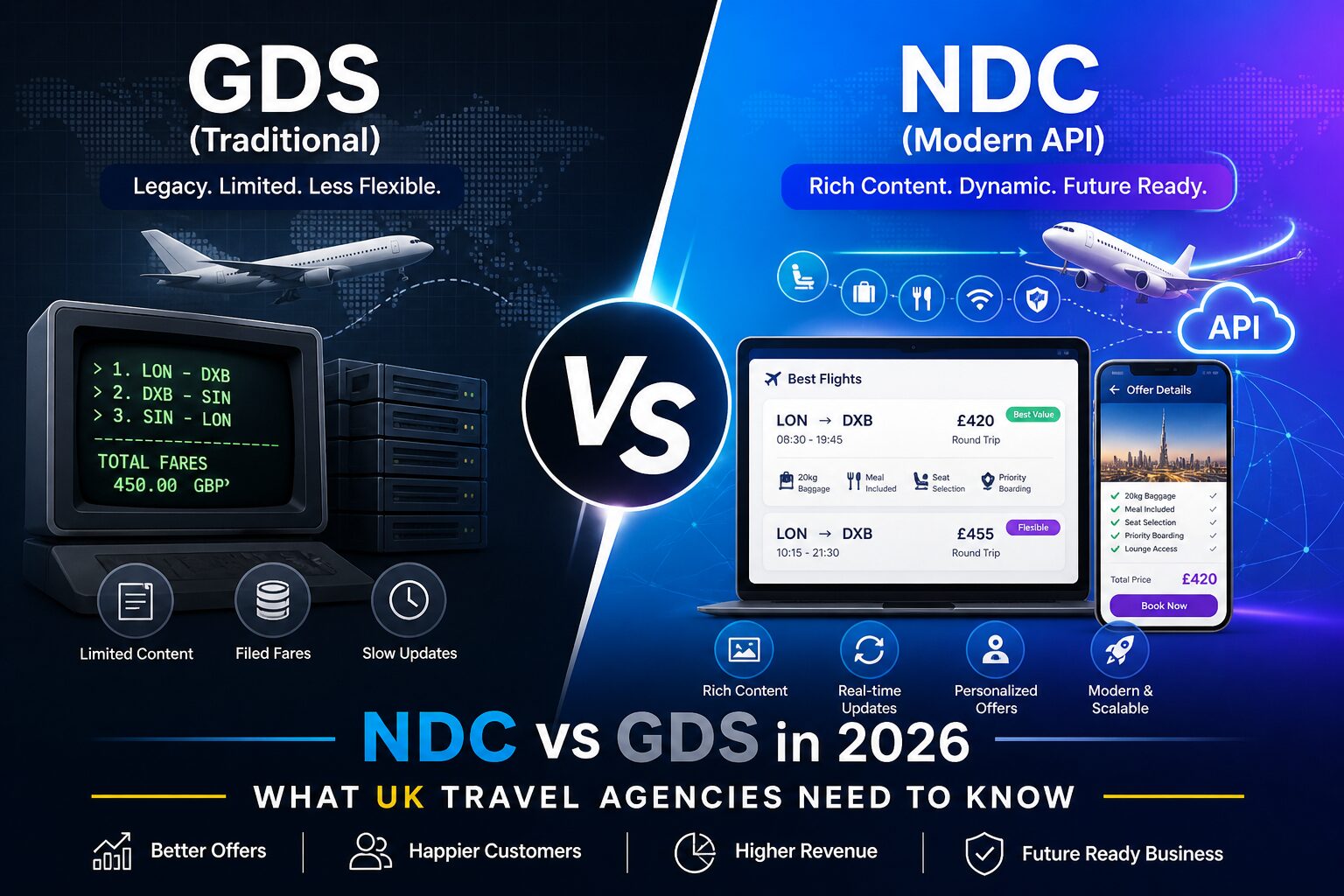 NDC vs GDS UK agencies